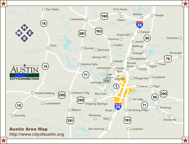 Austin Area Map | Contact A Transmission Pro